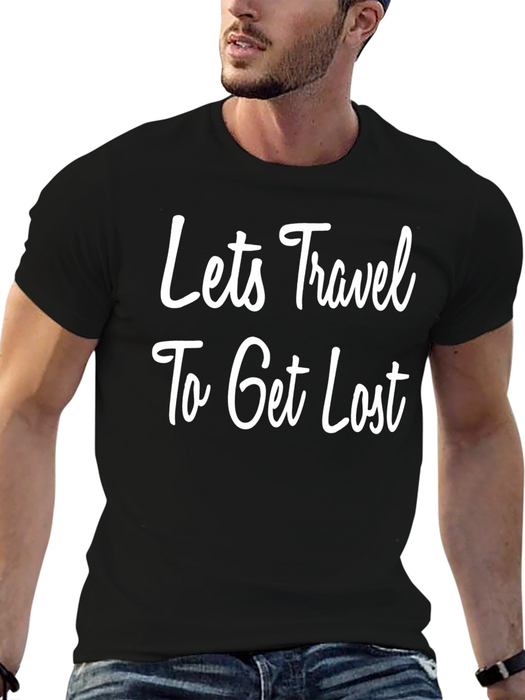 Lets Travel To Get Lost Graphic Tee