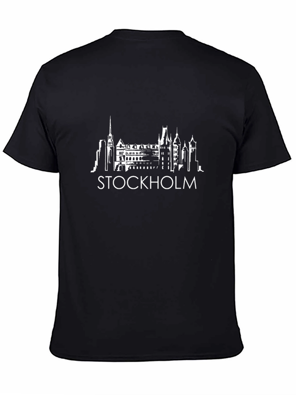Stockholm Skyline Graphic Tee - Black