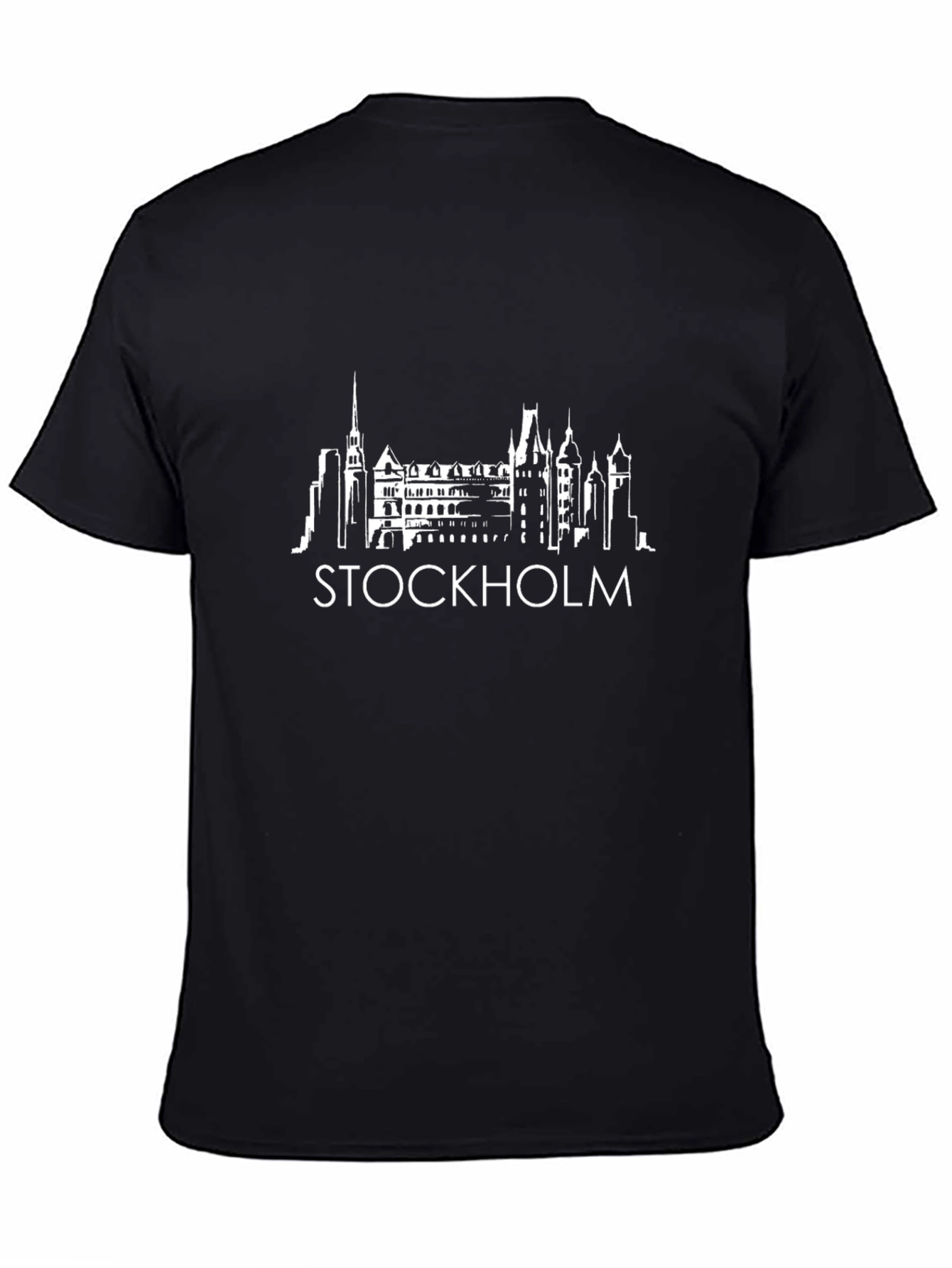 Stockholm Skyline Graphic Tee - Black