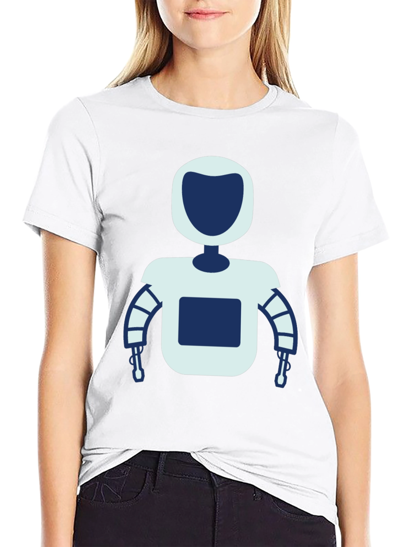 Robot Graphic T-Shirt - Cool Tech Design