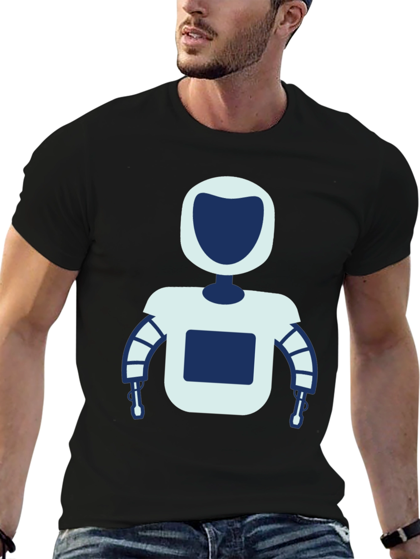 Robot Graphic T-Shirt - Cool Tech Design