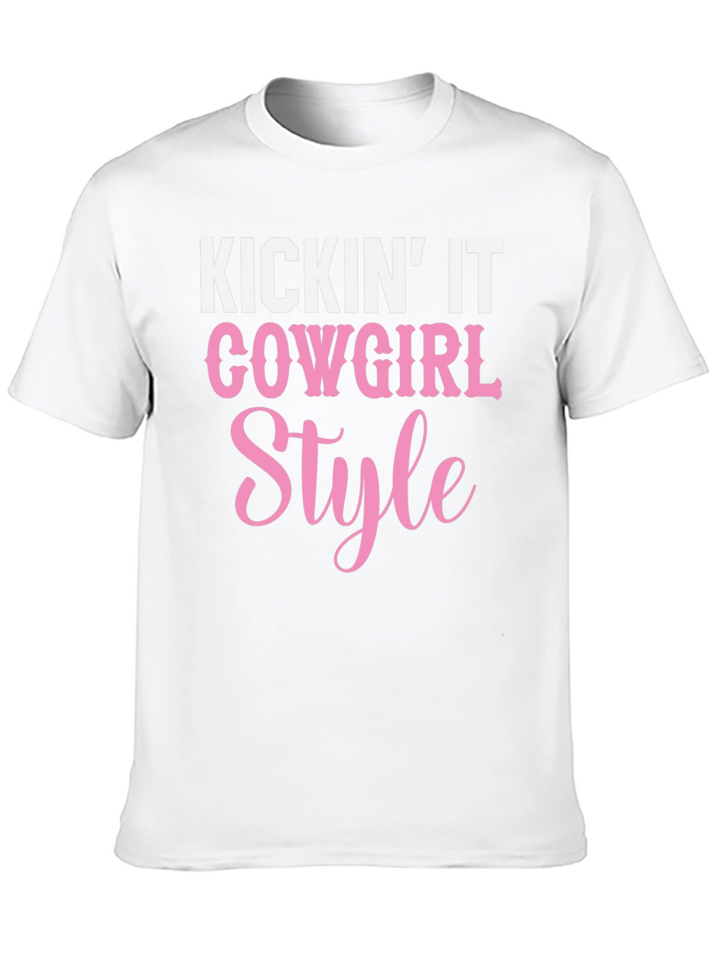 Cowgirl Style Graphic Tee - Kickin It T-Shirt
