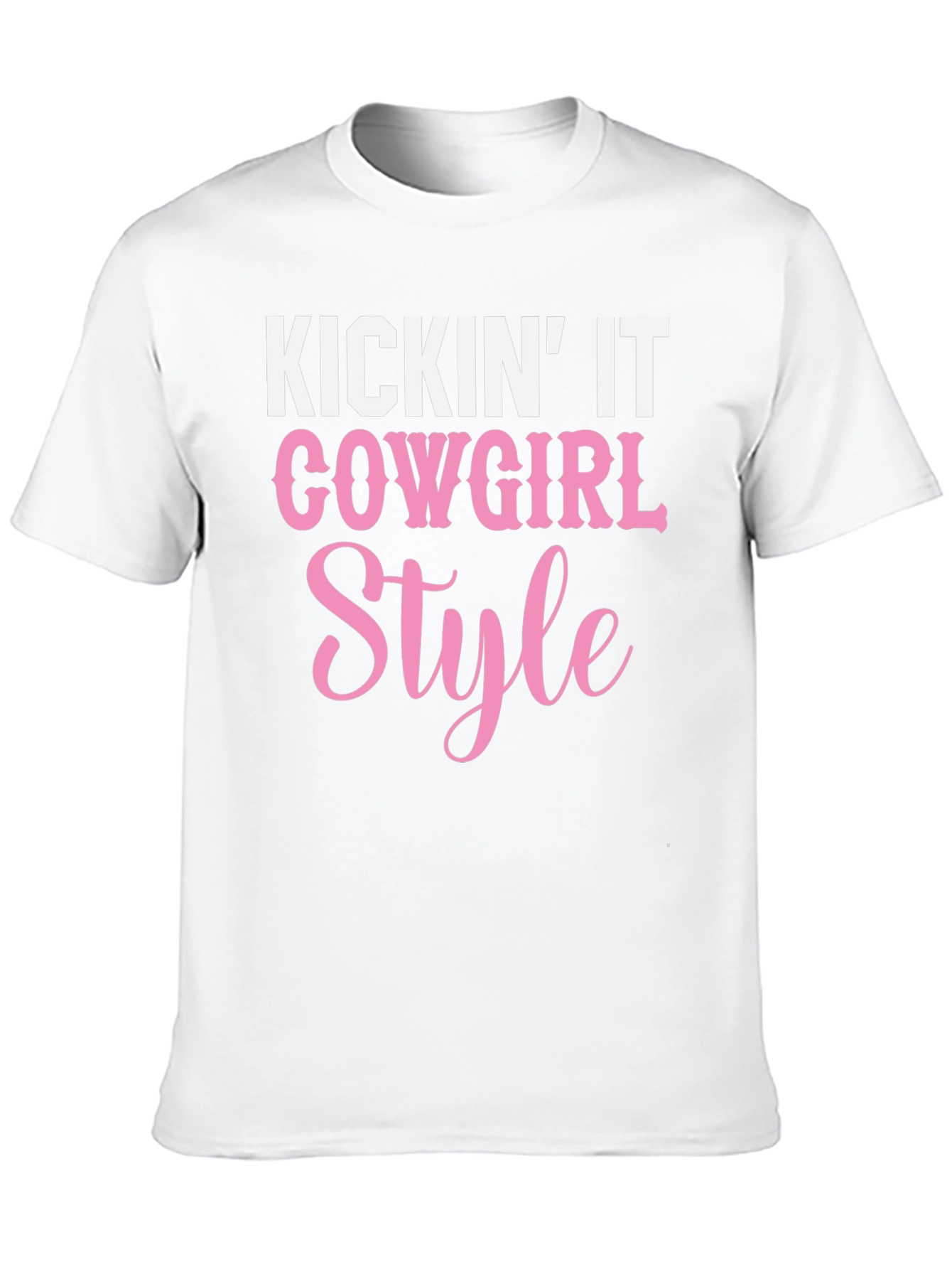 Cowgirl Style Graphic Tee - Kickin It T-Shirt