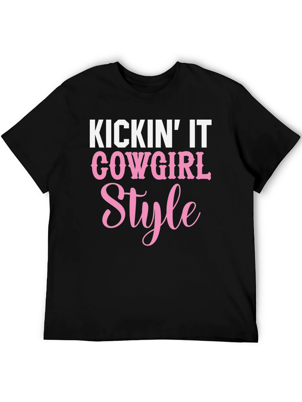 Cowgirl Style Graphic Tee - Kickin It T-Shirt