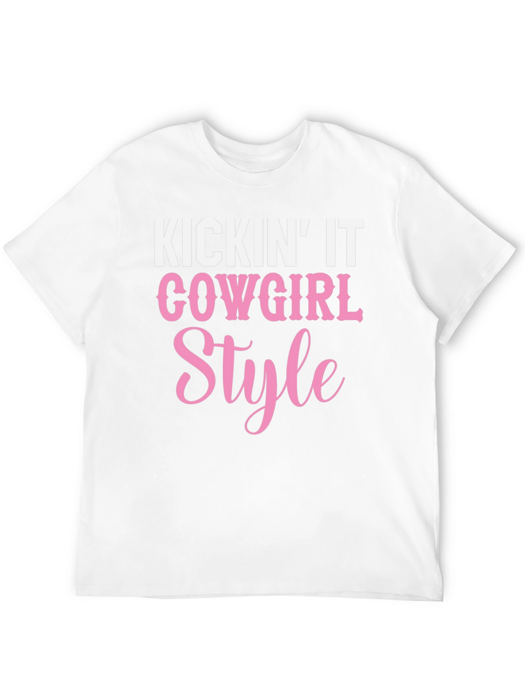 Cowgirl Style Graphic Tee - Kickin It T-Shirt