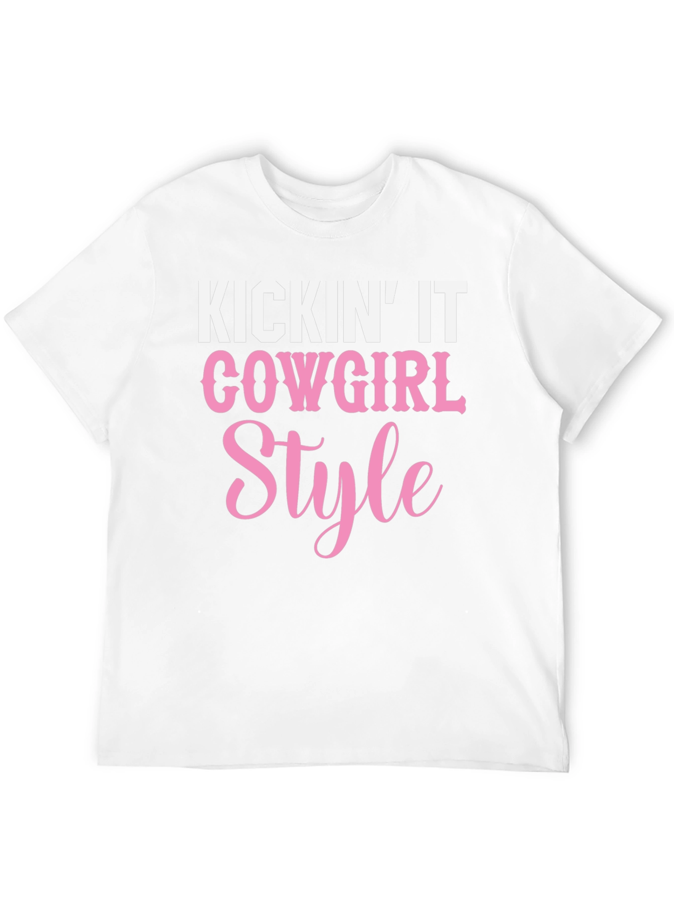 Cowgirl Style Graphic Tee - Kickin It T-Shirt