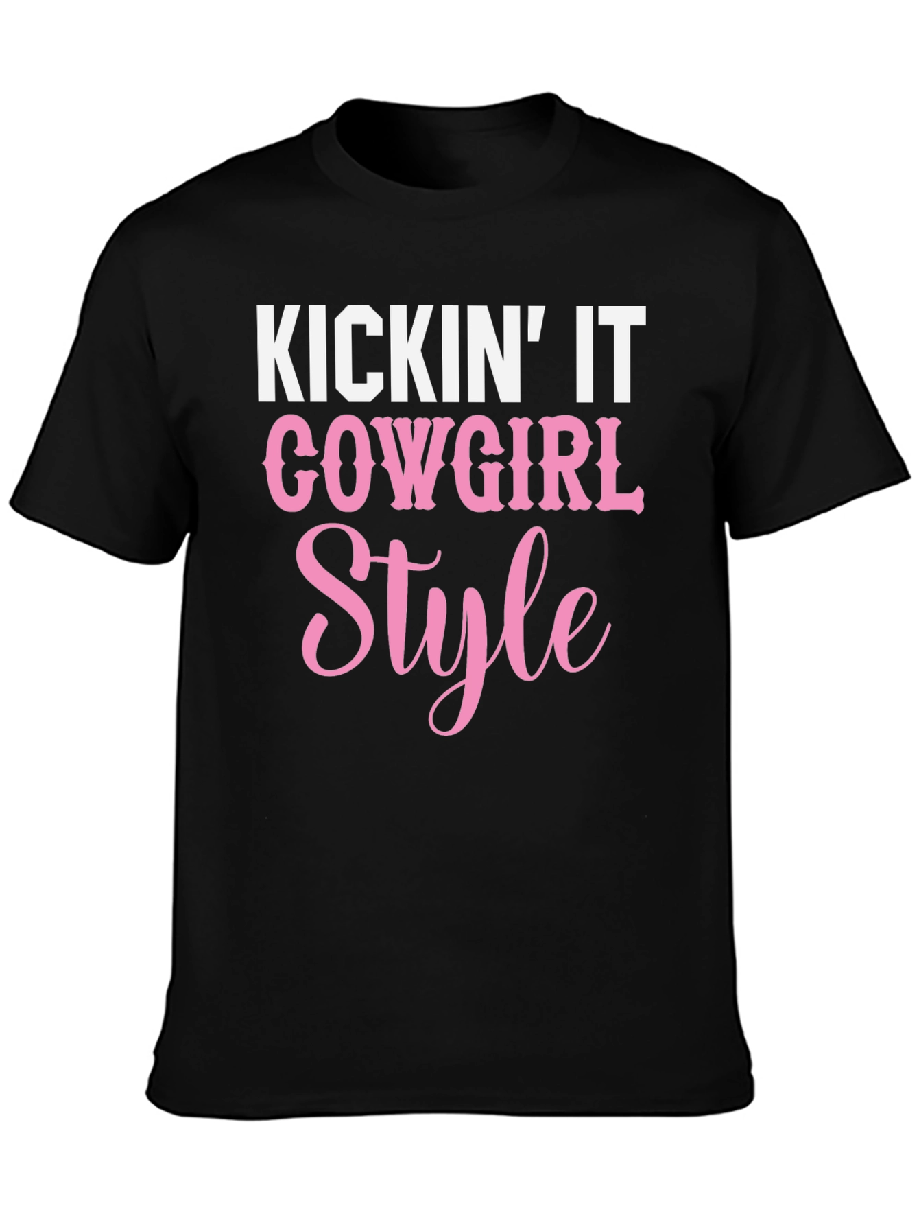 Cowgirl Style Graphic Tee - Kickin It T-Shirt