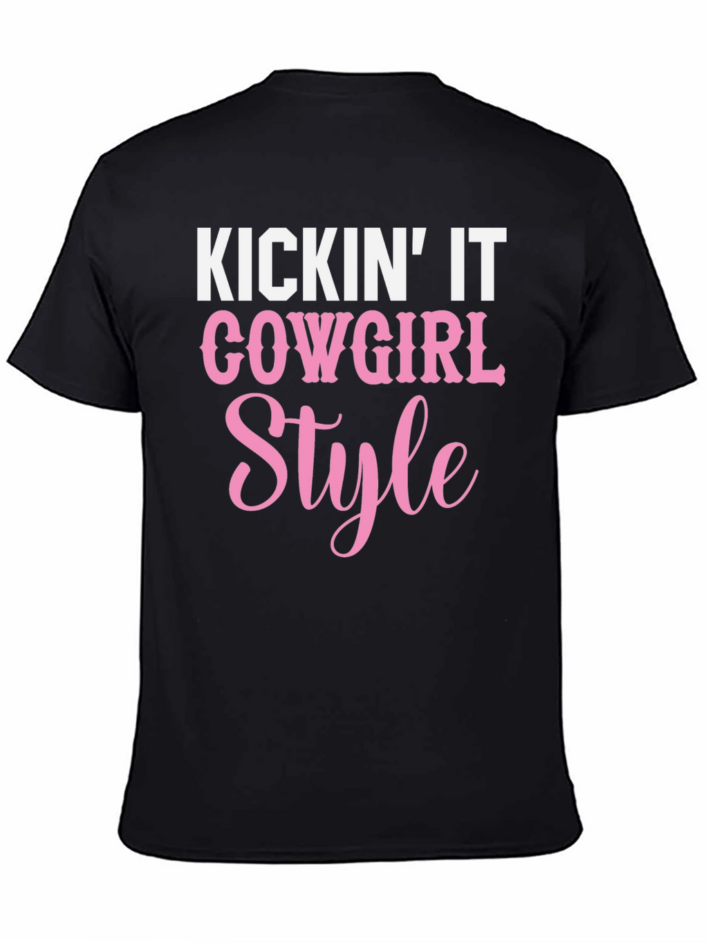 Cowgirl Style Graphic Tee - Kickin It T-Shirt