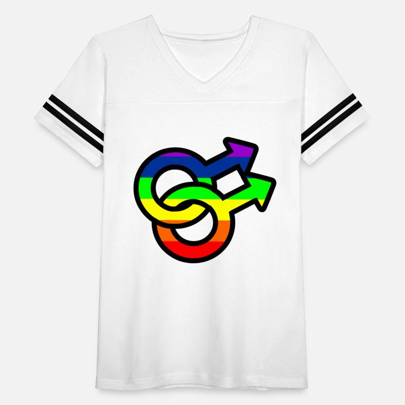 Gay logo in color rainbow