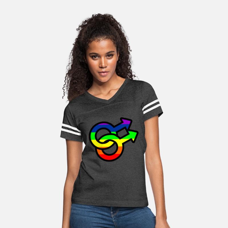 Gay logo in color rainbow