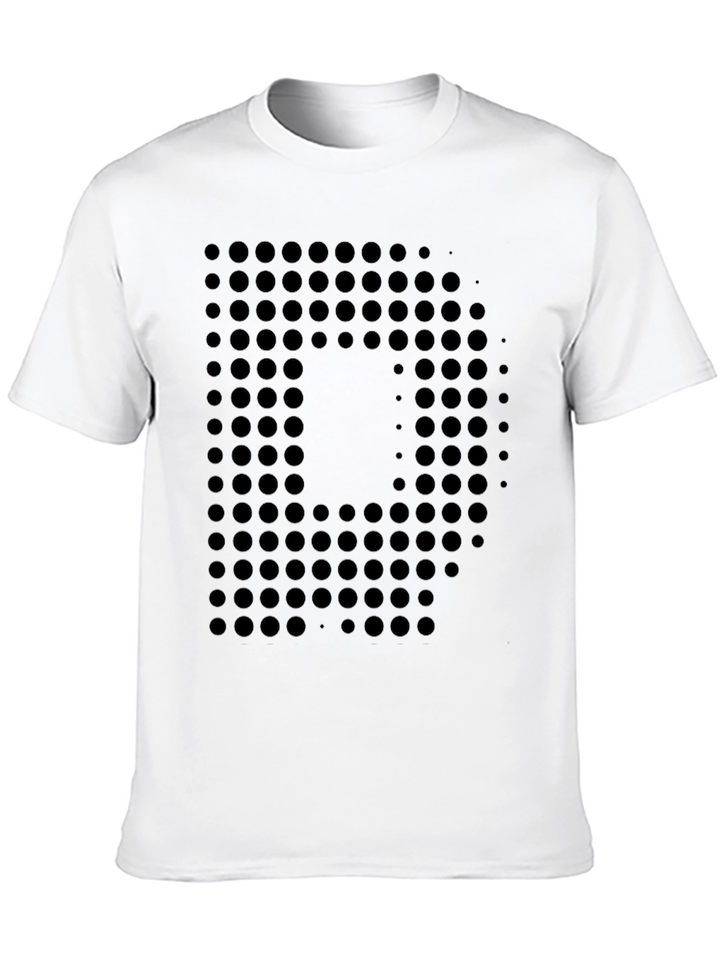 Abstract Dot Pattern Black T-Shirt