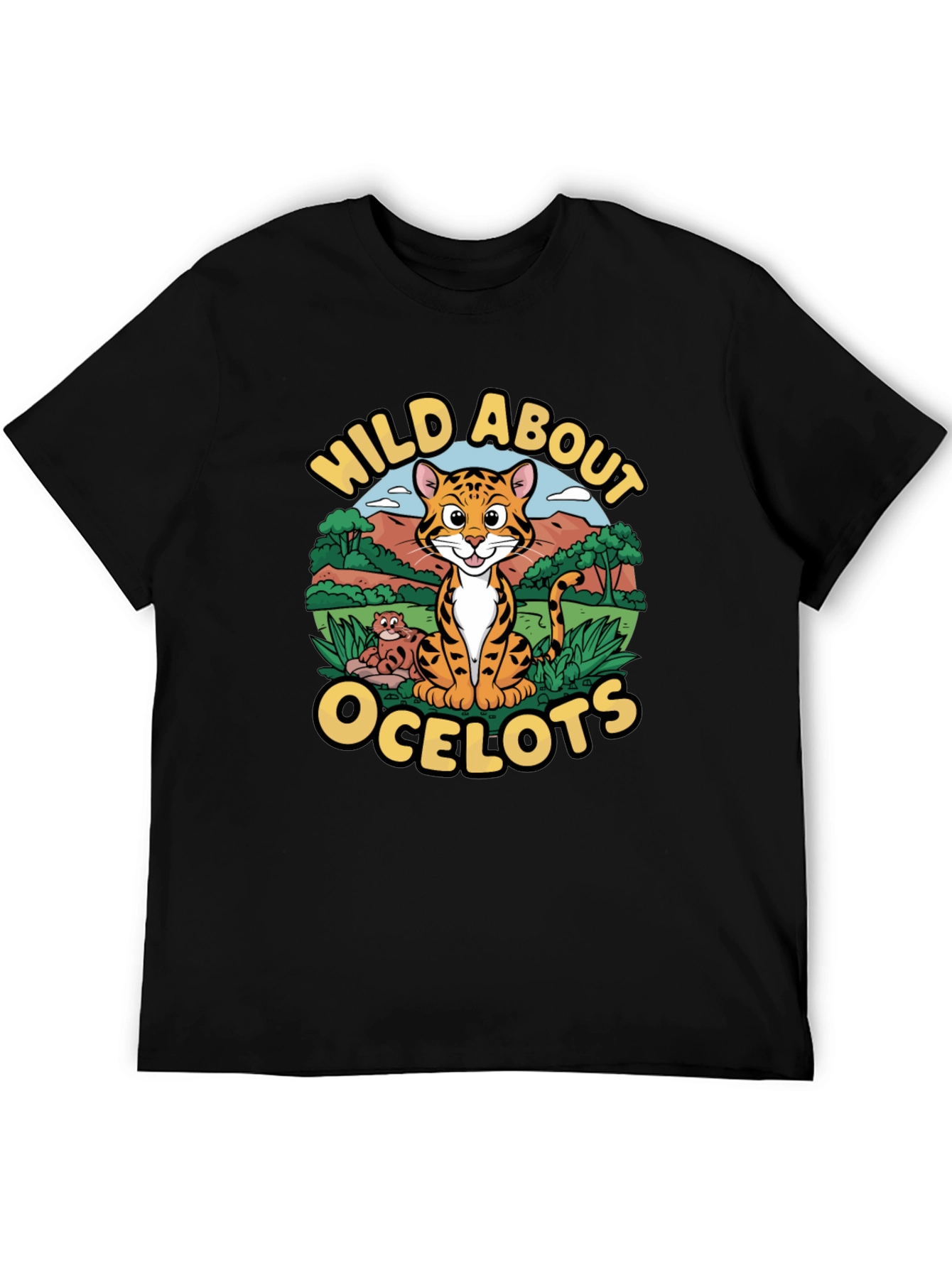 Wild About Ocelots Graphic T-Shirt