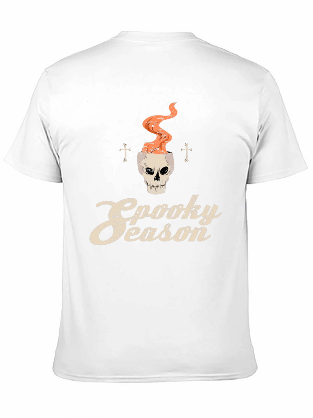 Spooky Season Skull Graphic Tee - Halloween Style