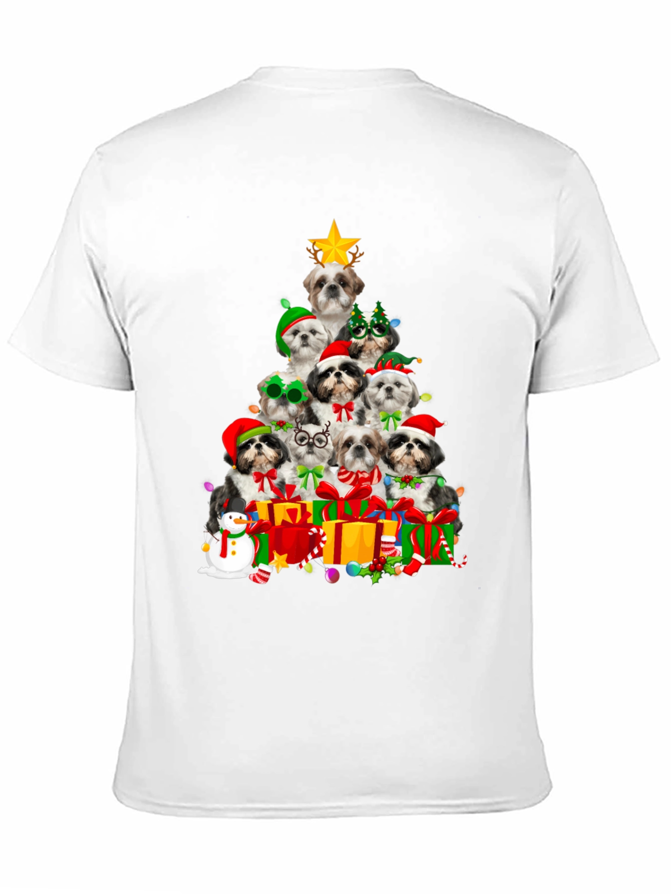Shih Tzu Christmas Tree T-Shirt