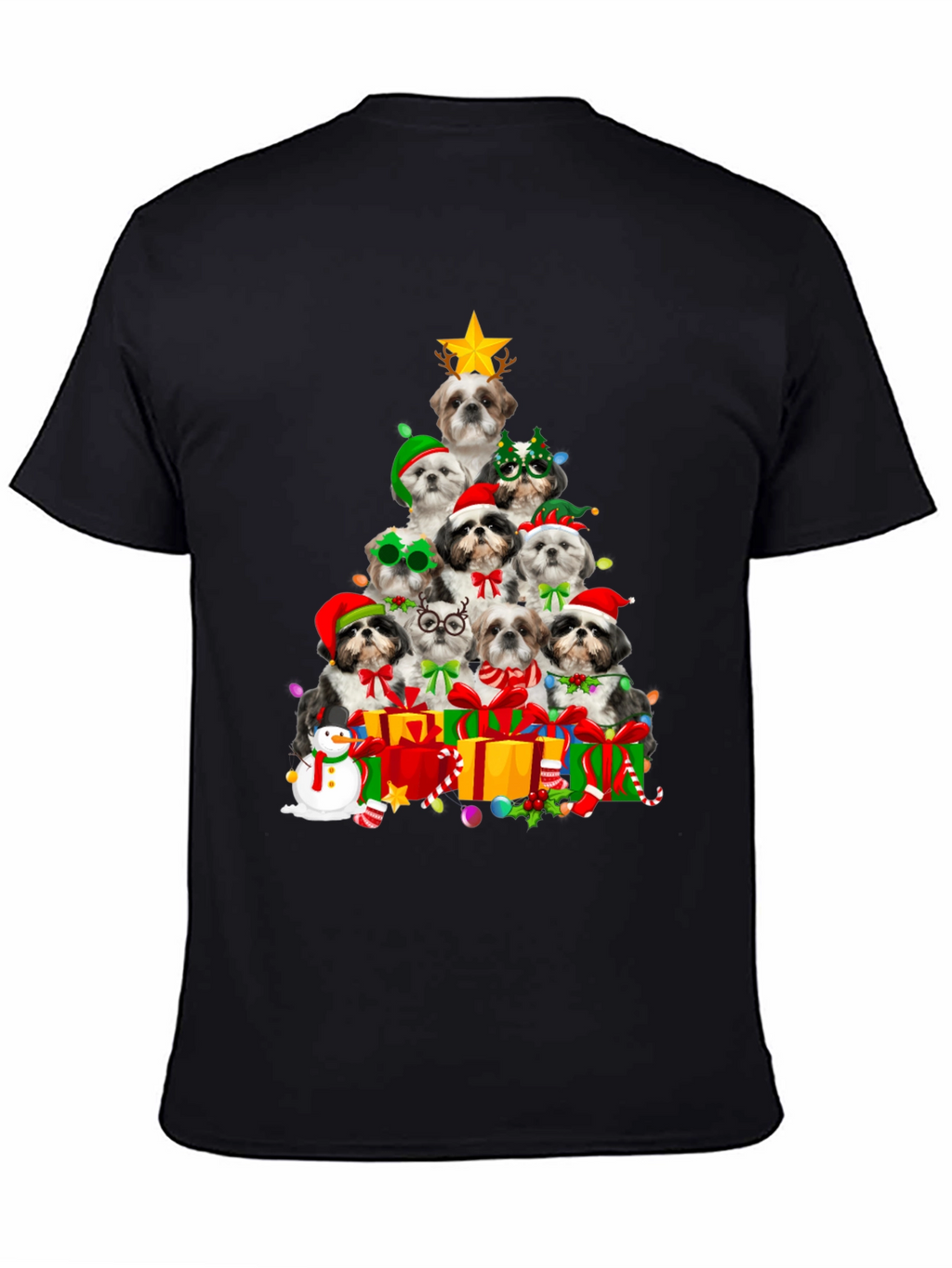 Shih Tzu Christmas Tree T-Shirt