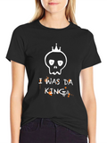I Was Da King Graphic Tee - Black
