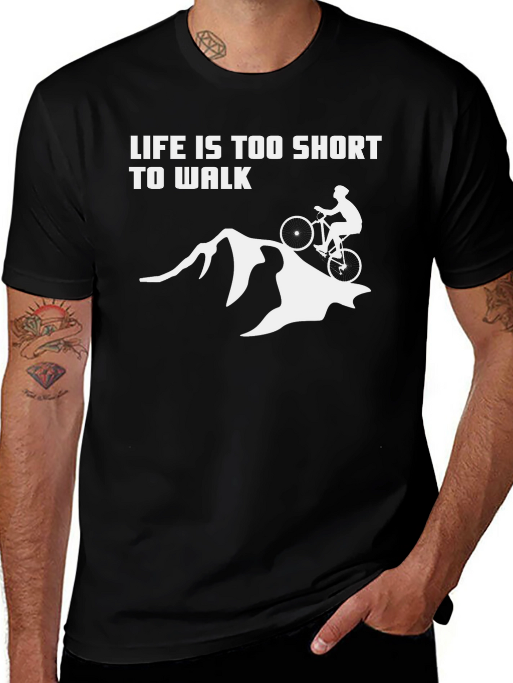 Life is Too Short to Walk Biking T-Shirt