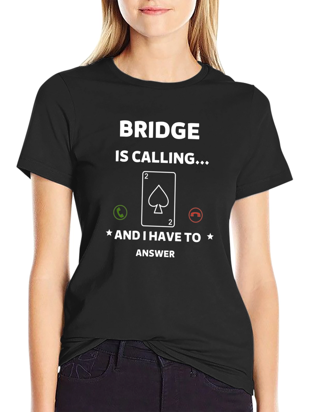 Bridge Calling T-Shirt - Funny Card Game Tee