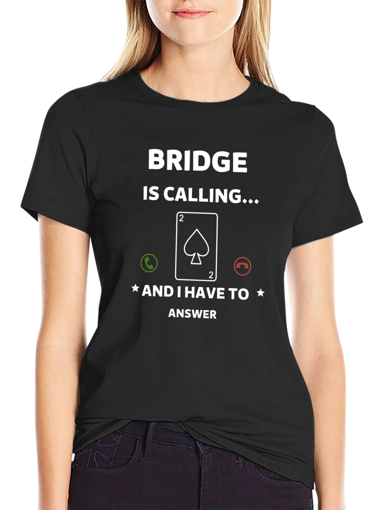 Bridge Calling T-Shirt - Funny Card Game Tee