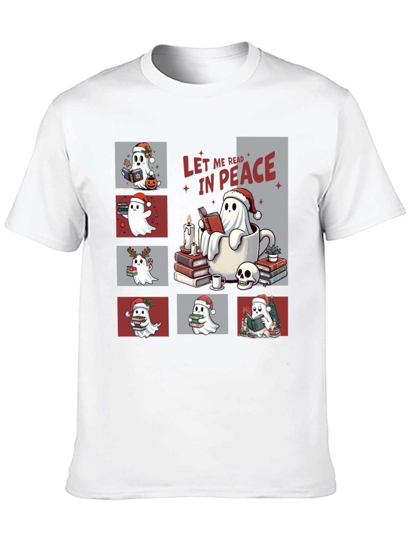 Let Me Read in Peace Ghost Tee