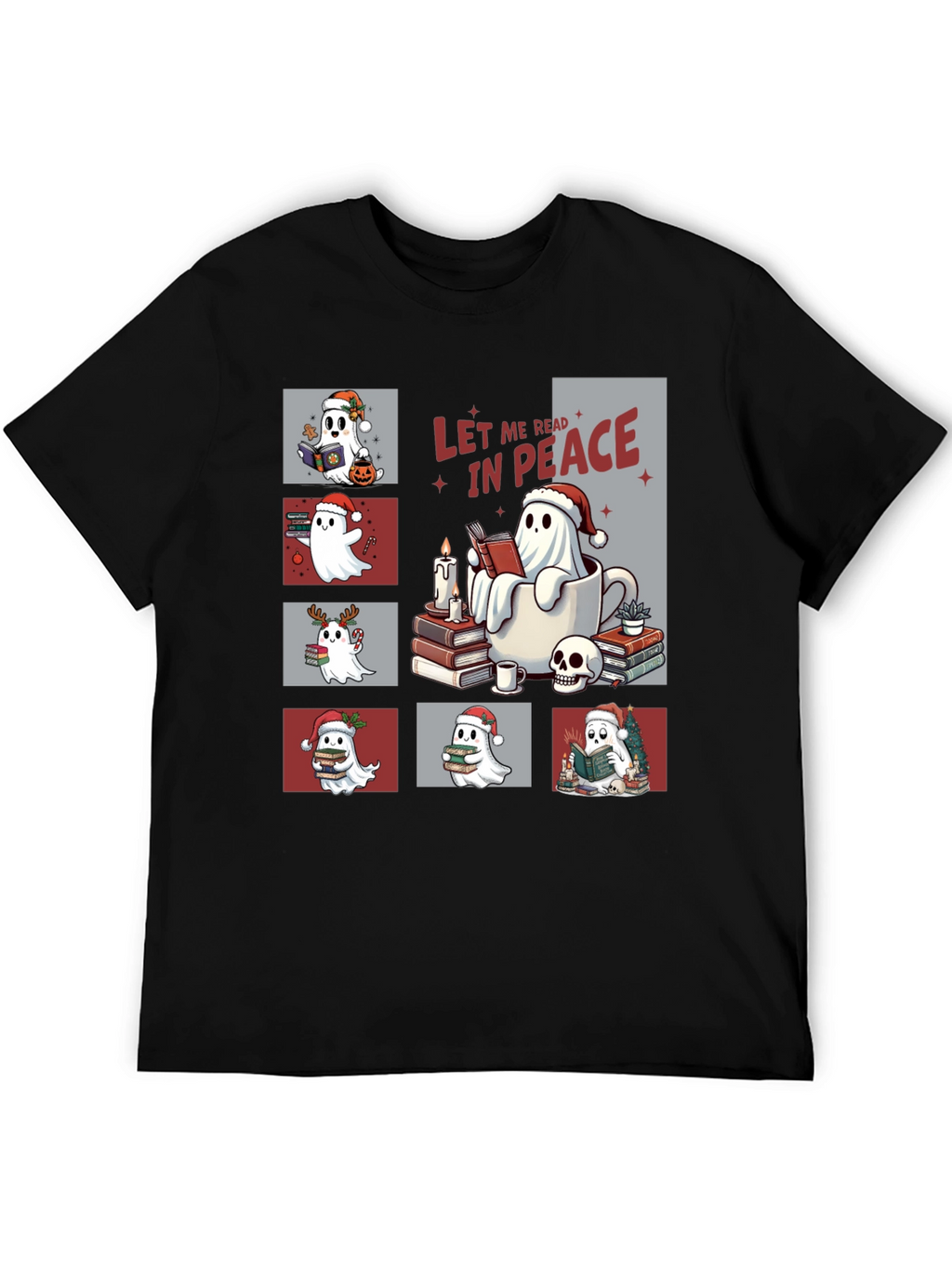 Let Me Read in Peace Ghost Tee