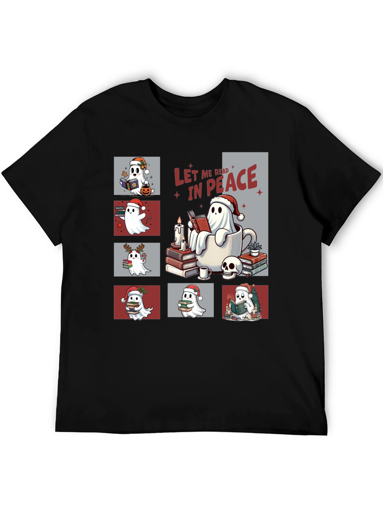 Let Me Read in Peace Ghost Tee