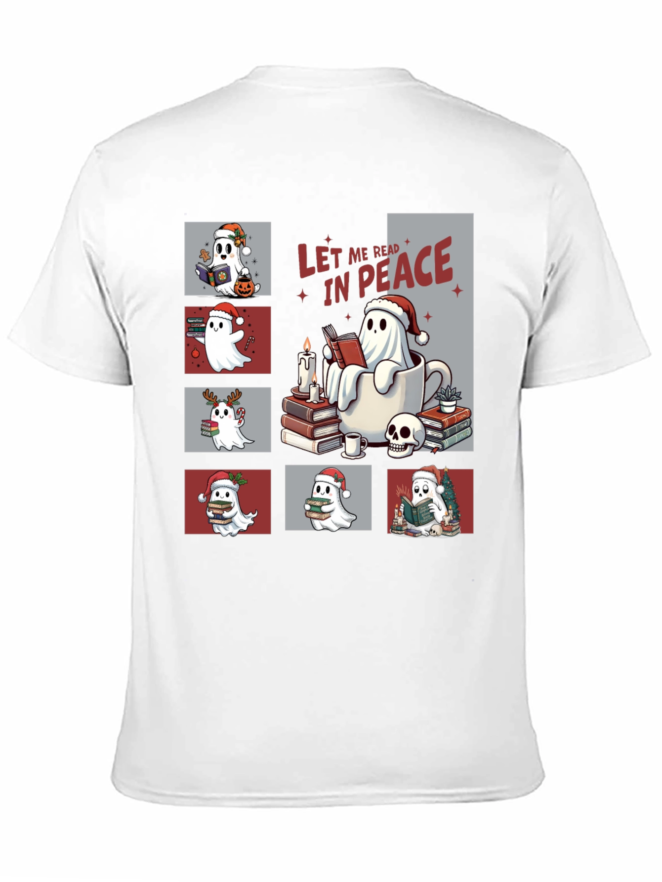 Let Me Read in Peace Ghost Tee