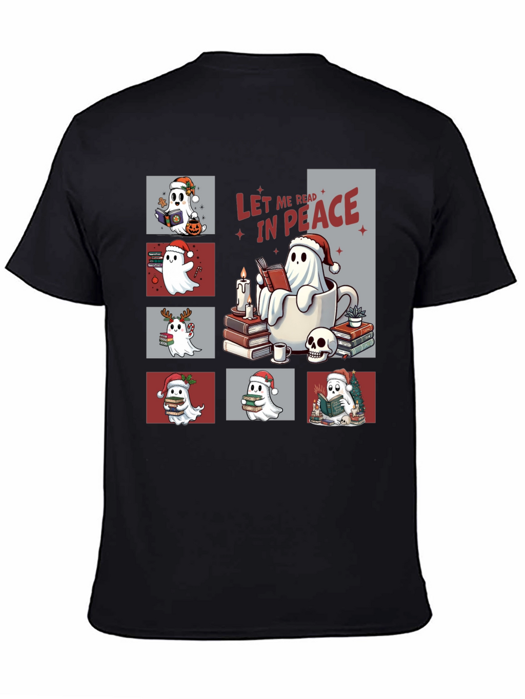 Let Me Read in Peace Ghost Tee