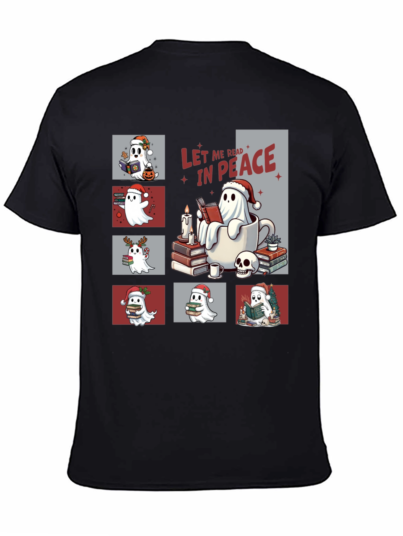 Let Me Read in Peace Ghost Tee