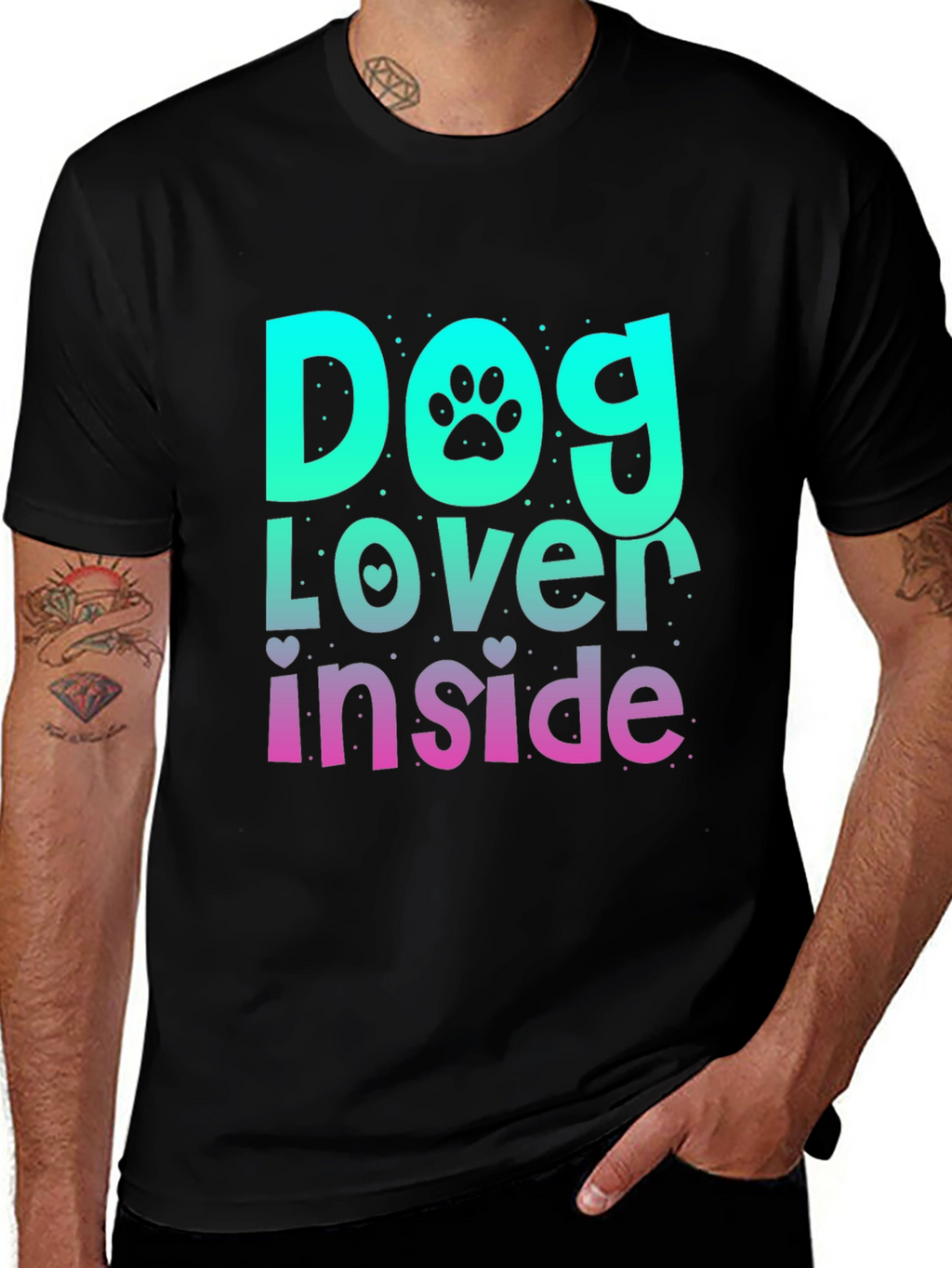Dog Lover Inside Graphic T-Shirt