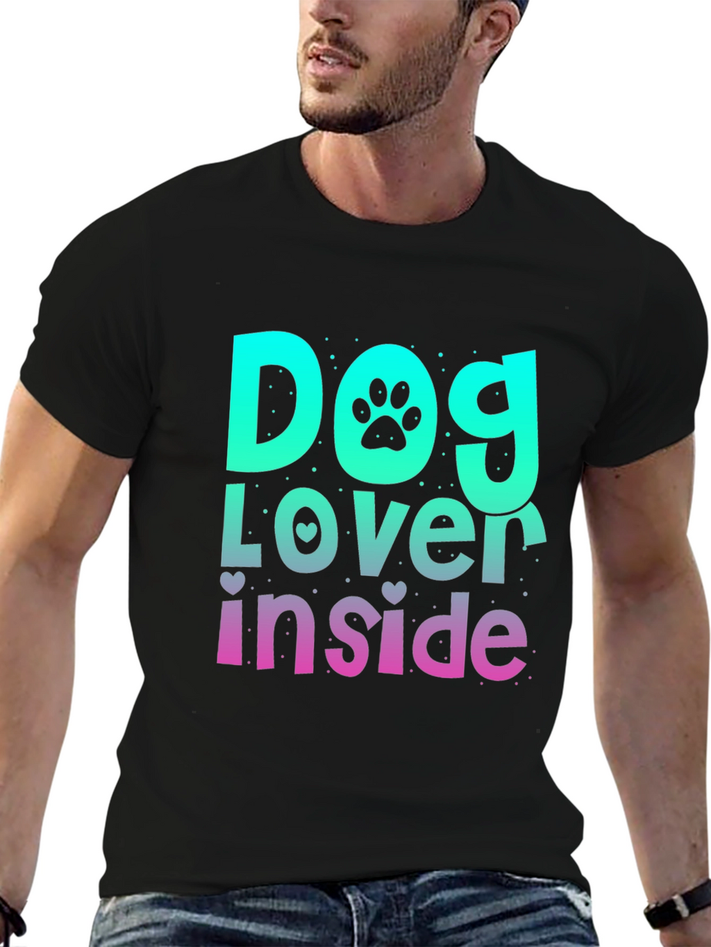 Dog Lover Inside Graphic T-Shirt
