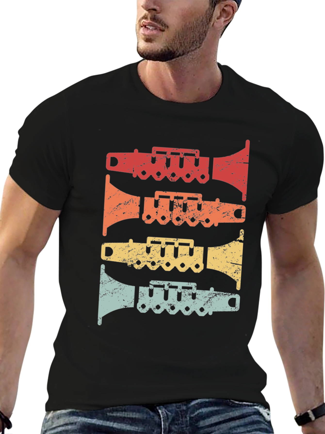 Retro Trumpet T-Shirt - Vintage Musical Design