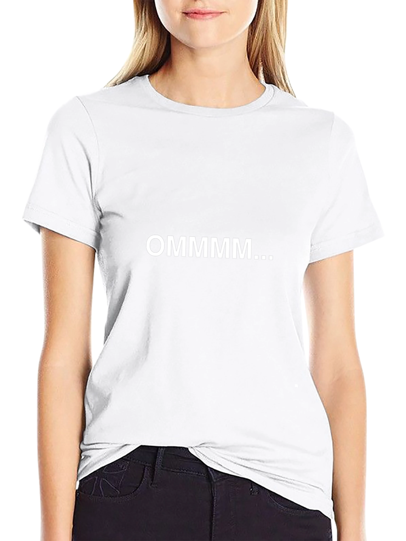 OMMMMM Black Graphic Tee - Relaxed Fit