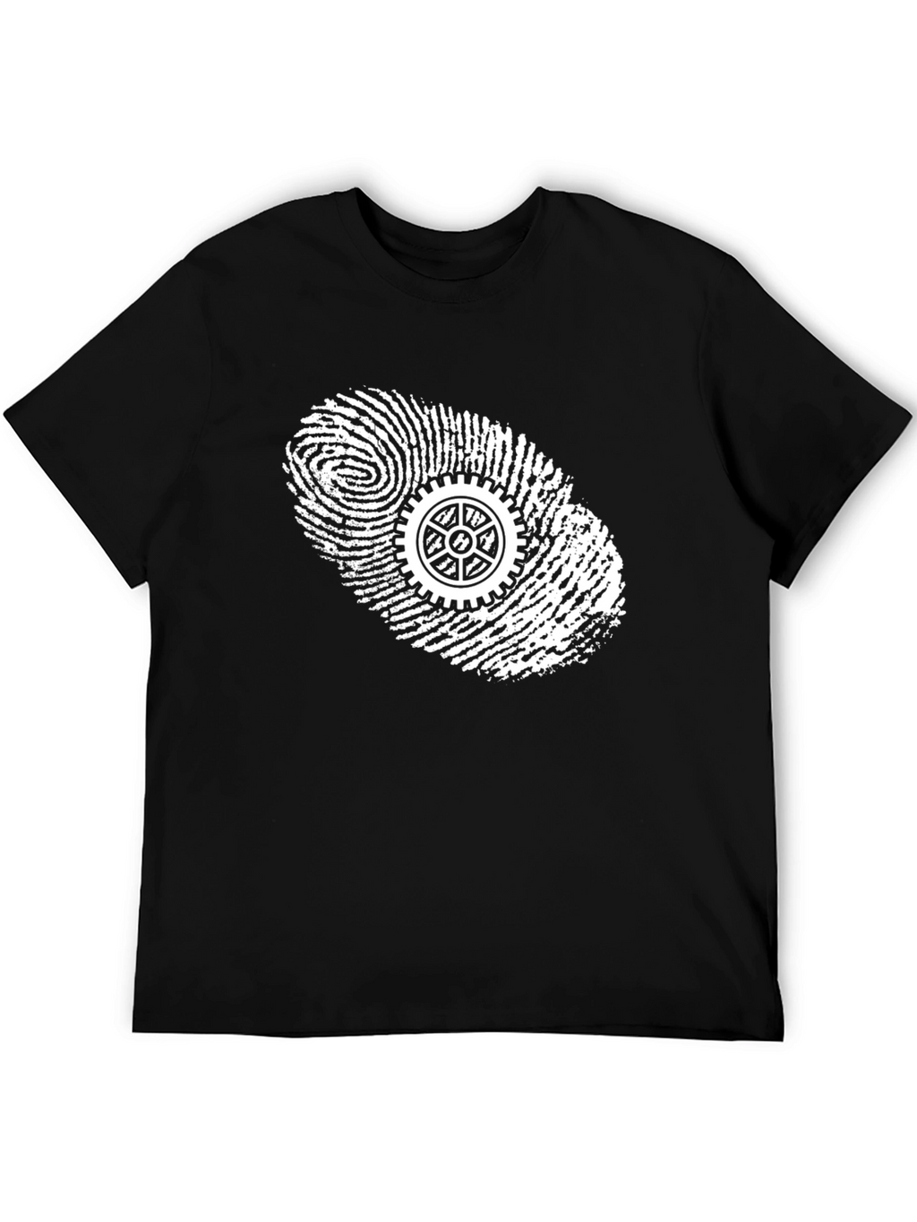 Gearhead Fingerprint T-Shirt - Black Graphic Tee