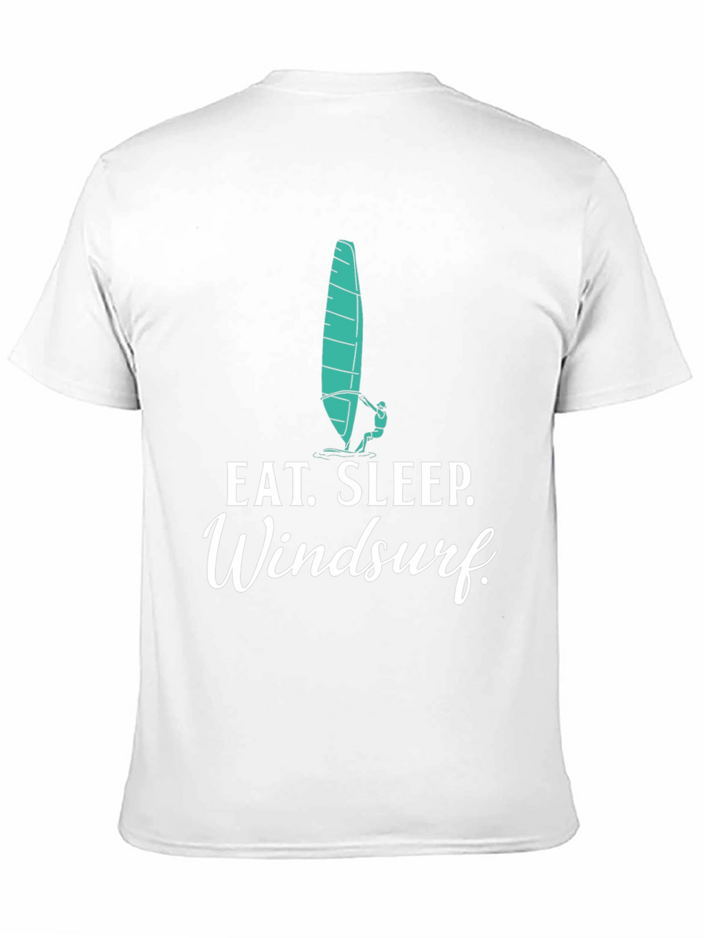 Eat Sleep Windsurf Black Graphic Tee