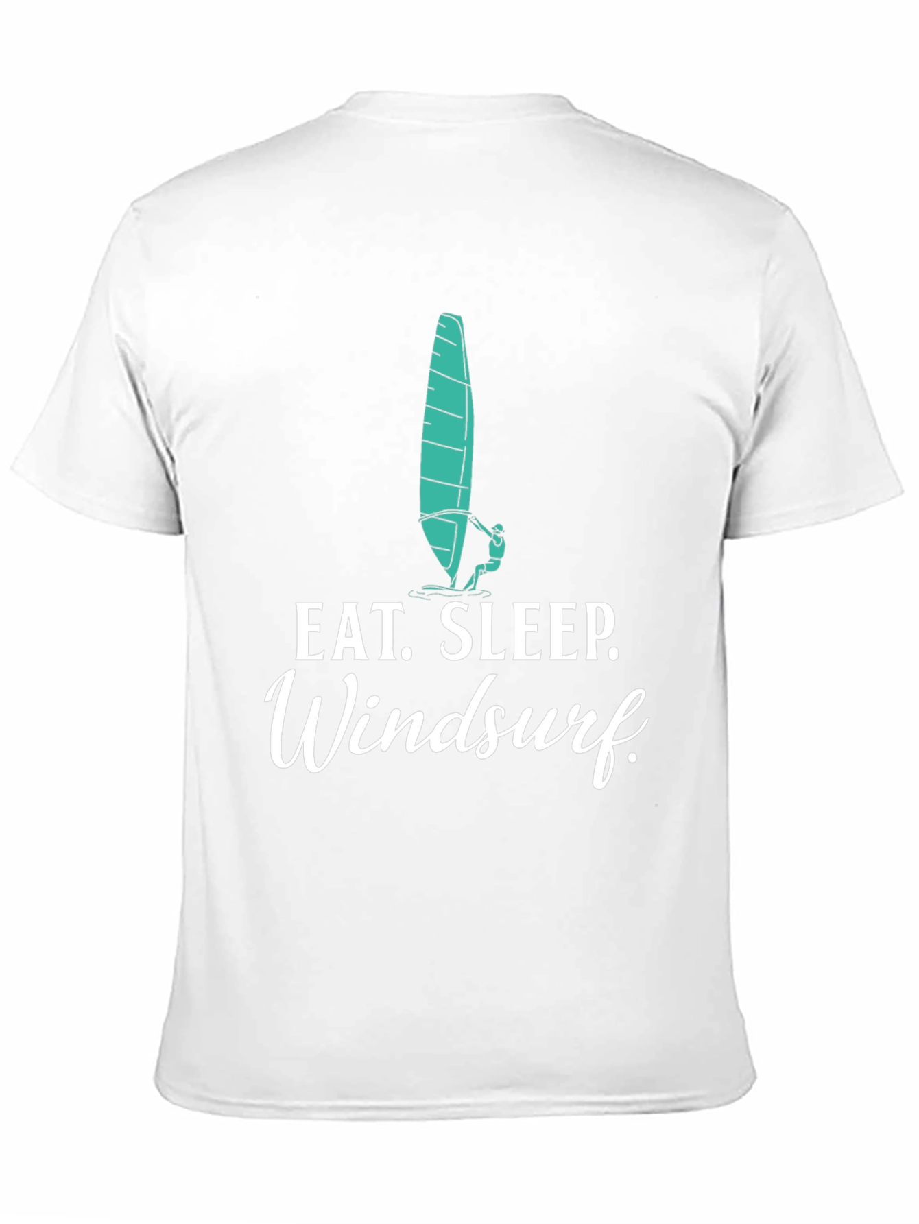 Eat Sleep Windsurf Black Graphic Tee