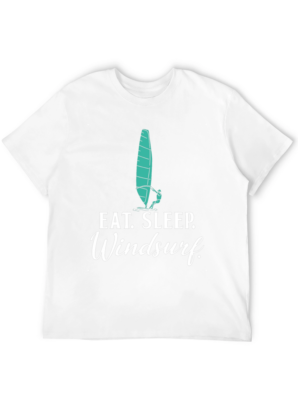 Eat Sleep Windsurf Black Graphic Tee