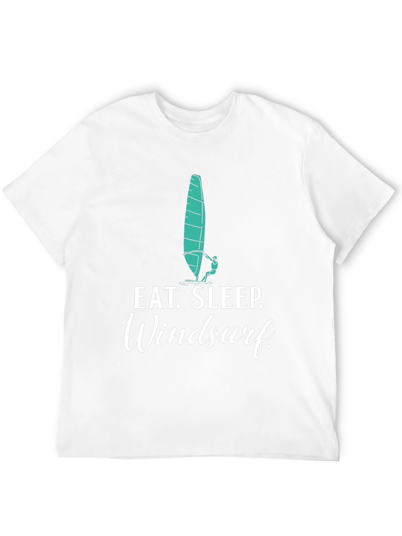 Eat Sleep Windsurf Black Graphic Tee
