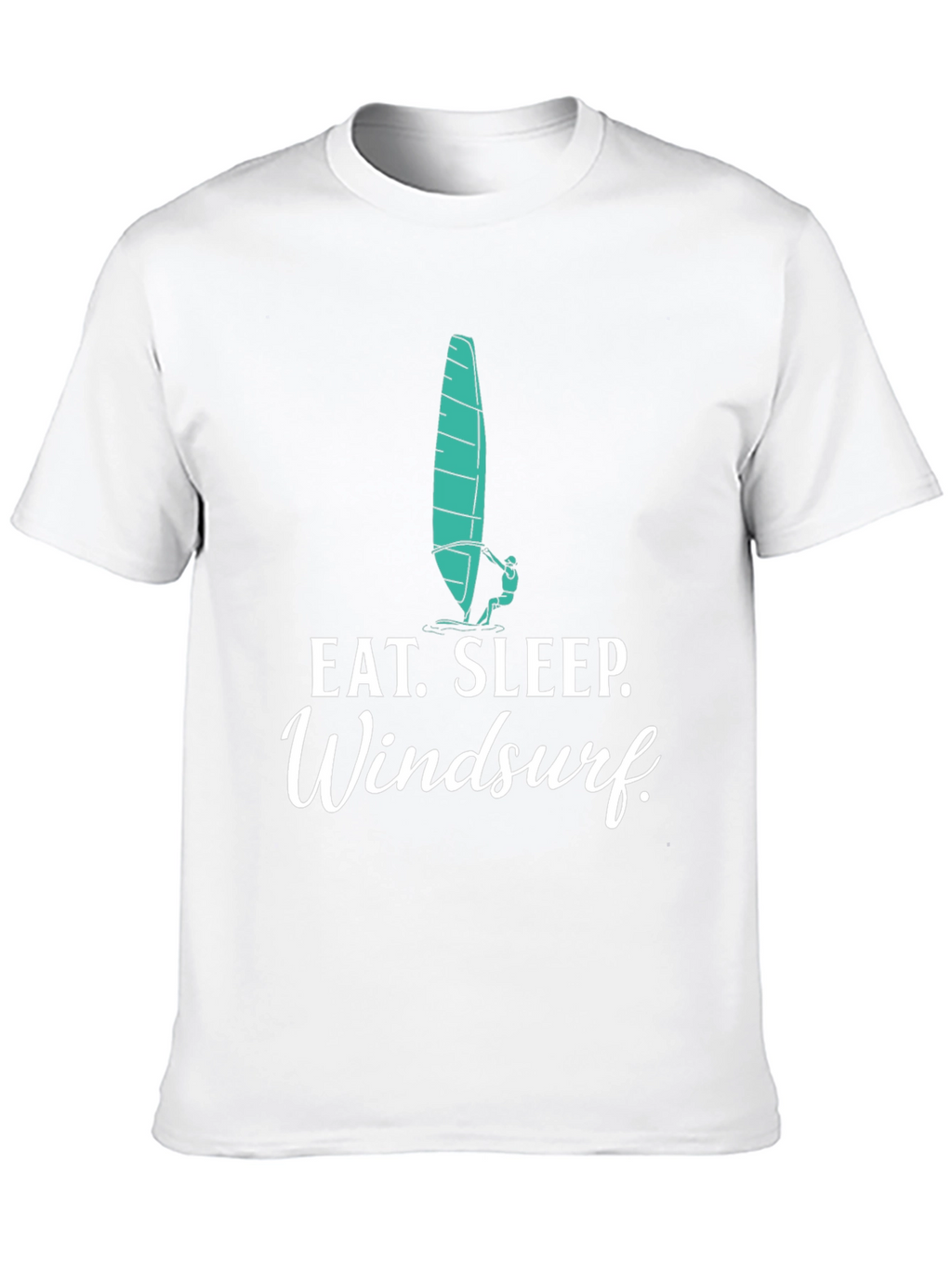 Eat Sleep Windsurf Black Graphic Tee