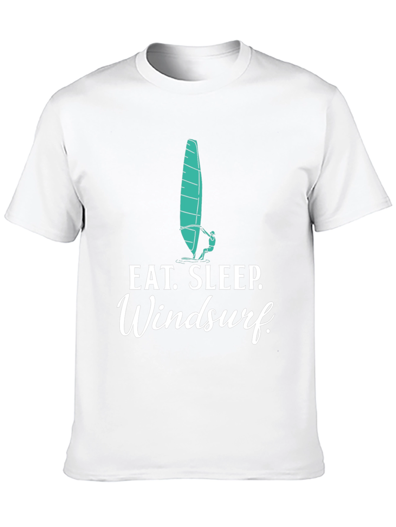 Eat Sleep Windsurf Black Graphic Tee