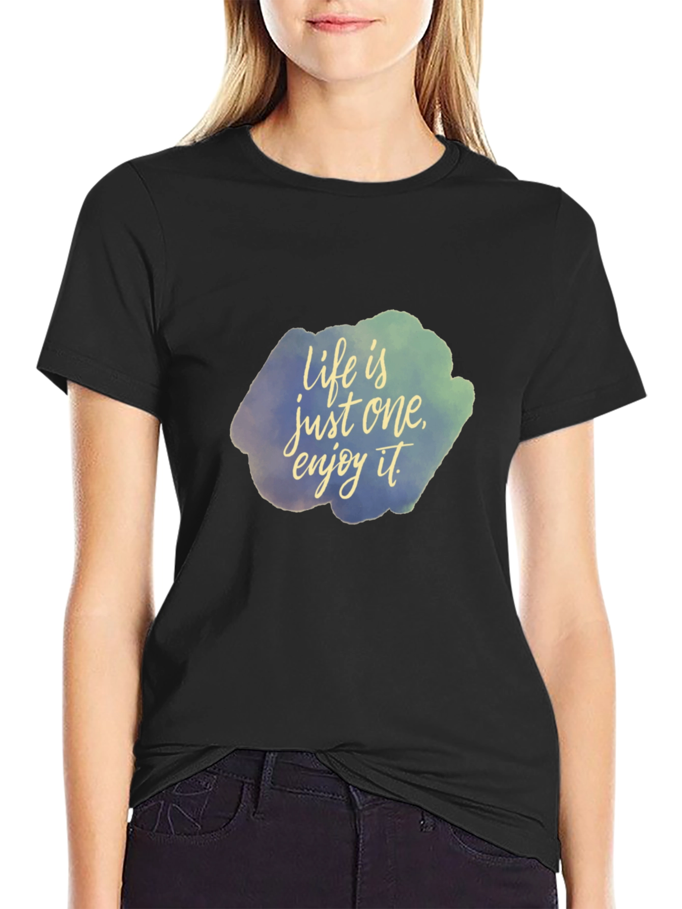 Life is Just One Enjoy It Black T-Shirt