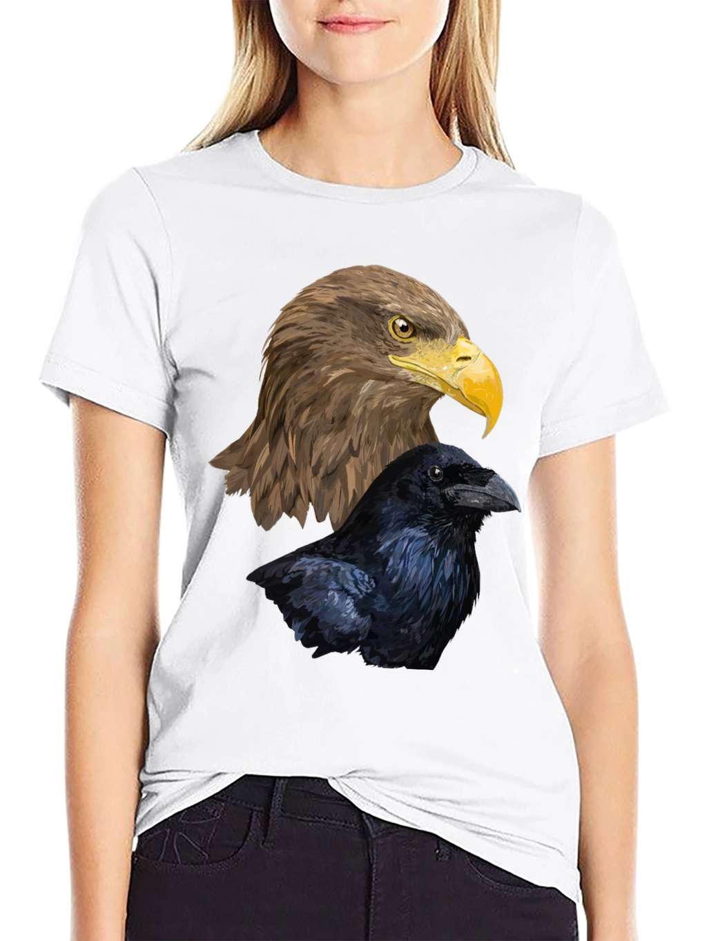 Eagle & Raven Graphic Tee - Mens Black T-Shirt