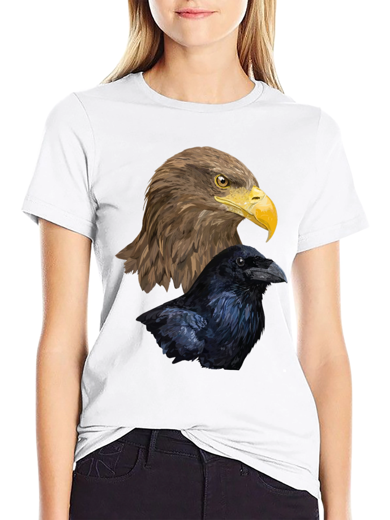 Eagle & Raven Graphic Tee - Mens Black T-Shirt