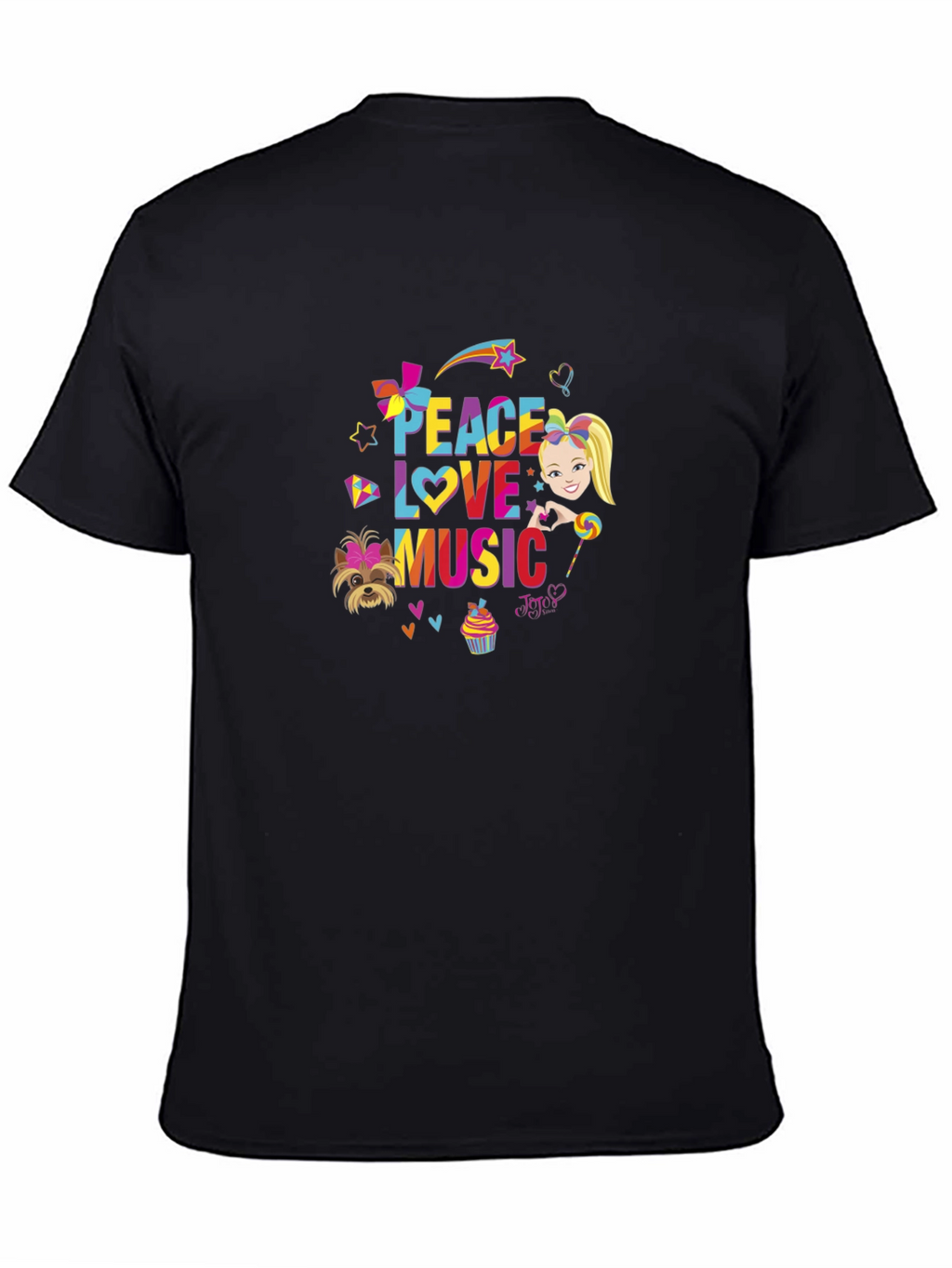 Peace Love Music Black T-Shirt