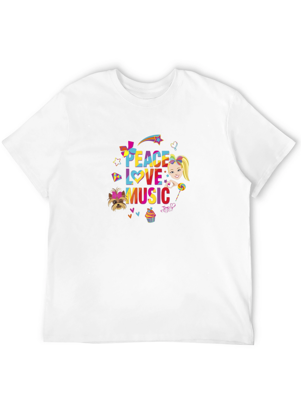 Peace Love Music Black T-Shirt