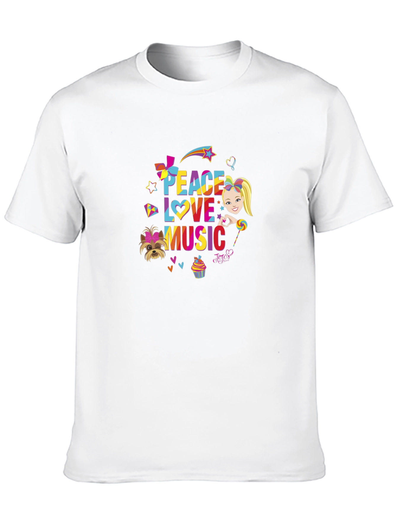 Peace Love Music Black T-Shirt