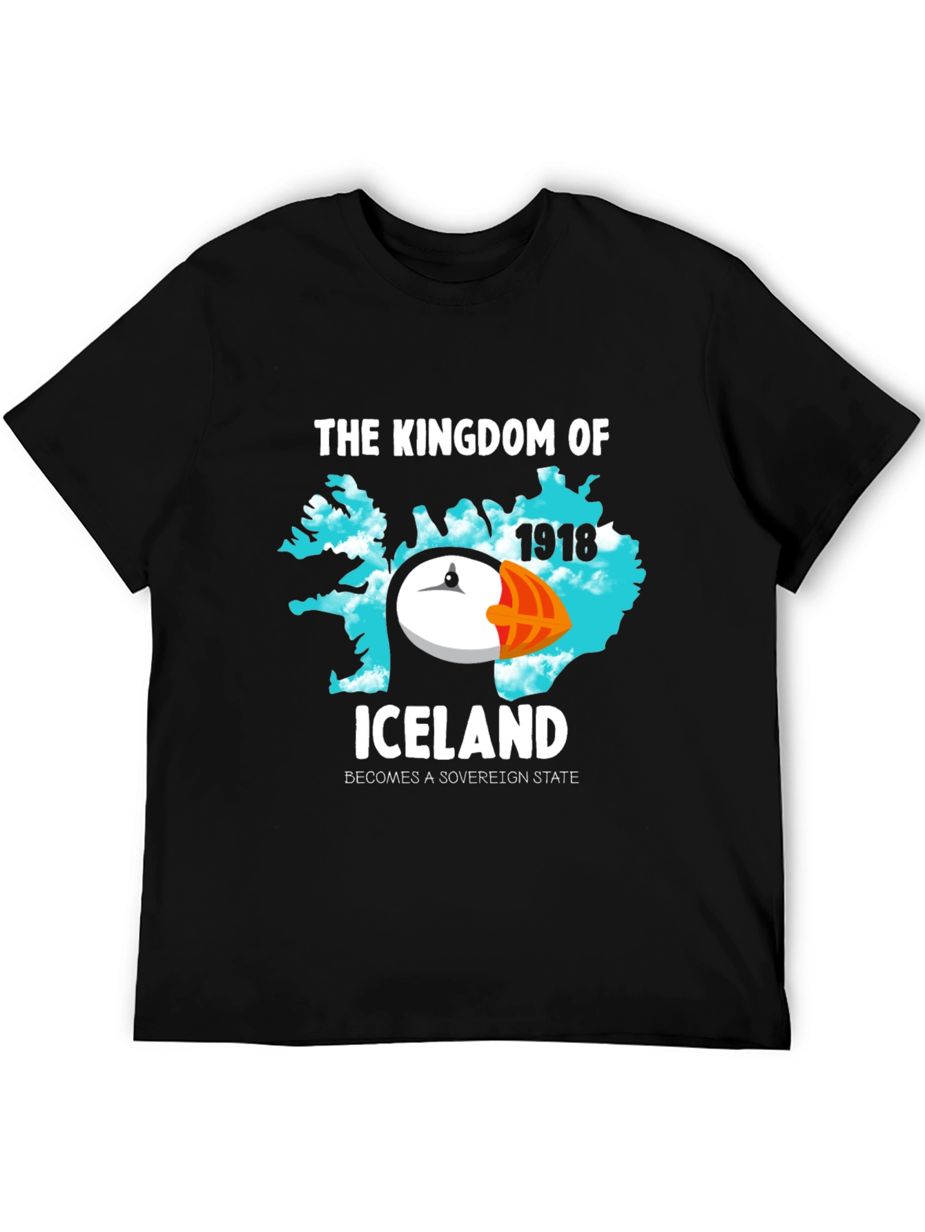 Iceland Kingdom Puffin Tee - Sovereign State 1918
