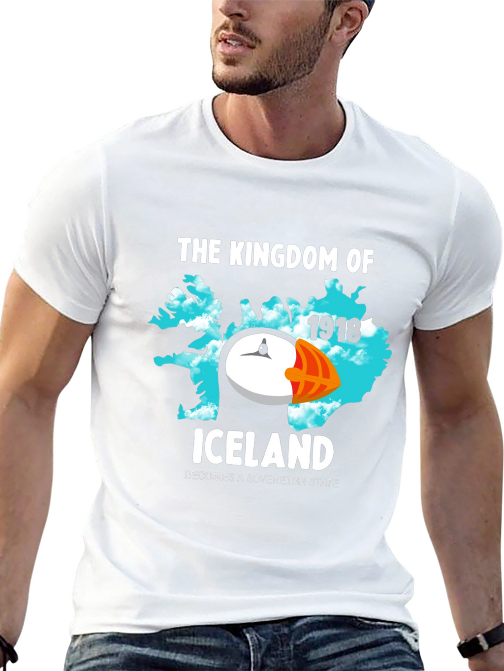 Iceland Kingdom Puffin Tee - Sovereign State 1918