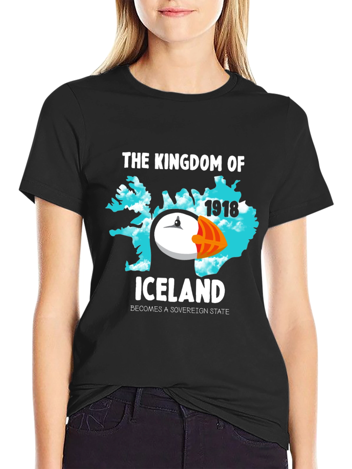 Iceland Kingdom Puffin Tee - Sovereign State 1918