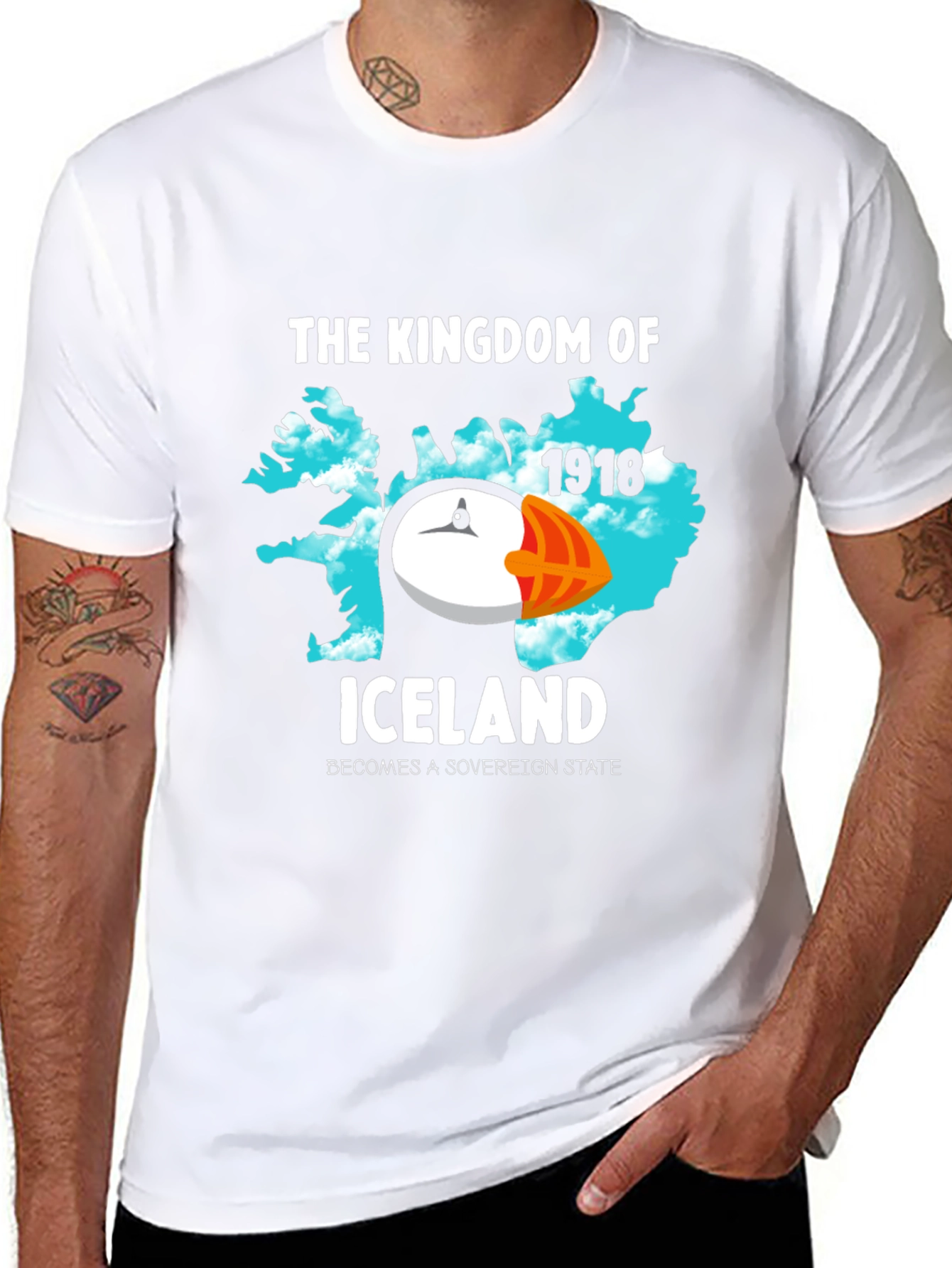 Iceland Kingdom Puffin Tee - Sovereign State 1918